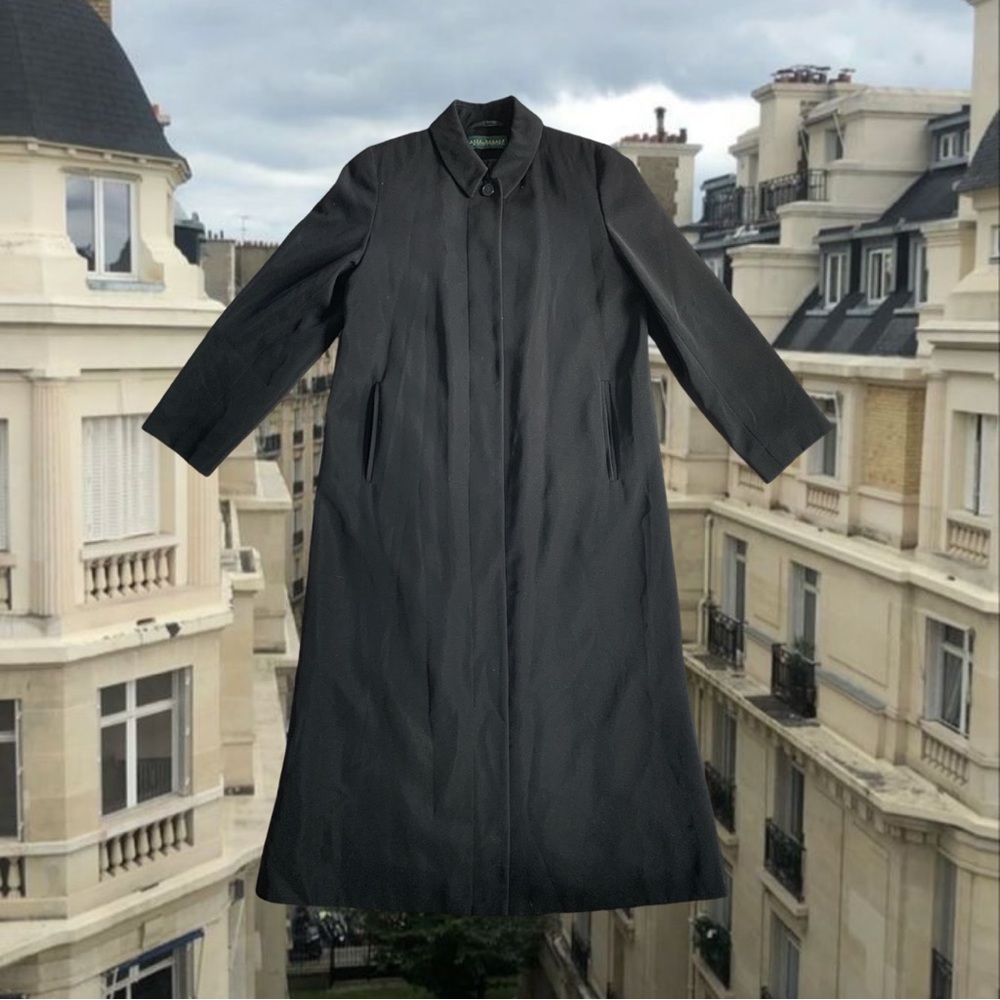 🔥SOLD🔥Vintage Harvé Bernard trench | black | S | lined